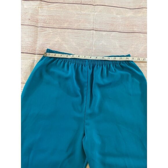 Vintage Victoria Secret GOLD LABEL Turquoise Pajama Bottoms - Small - Picture 8 of 11